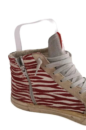 Baskets Golden Goose Rouge en Tissu