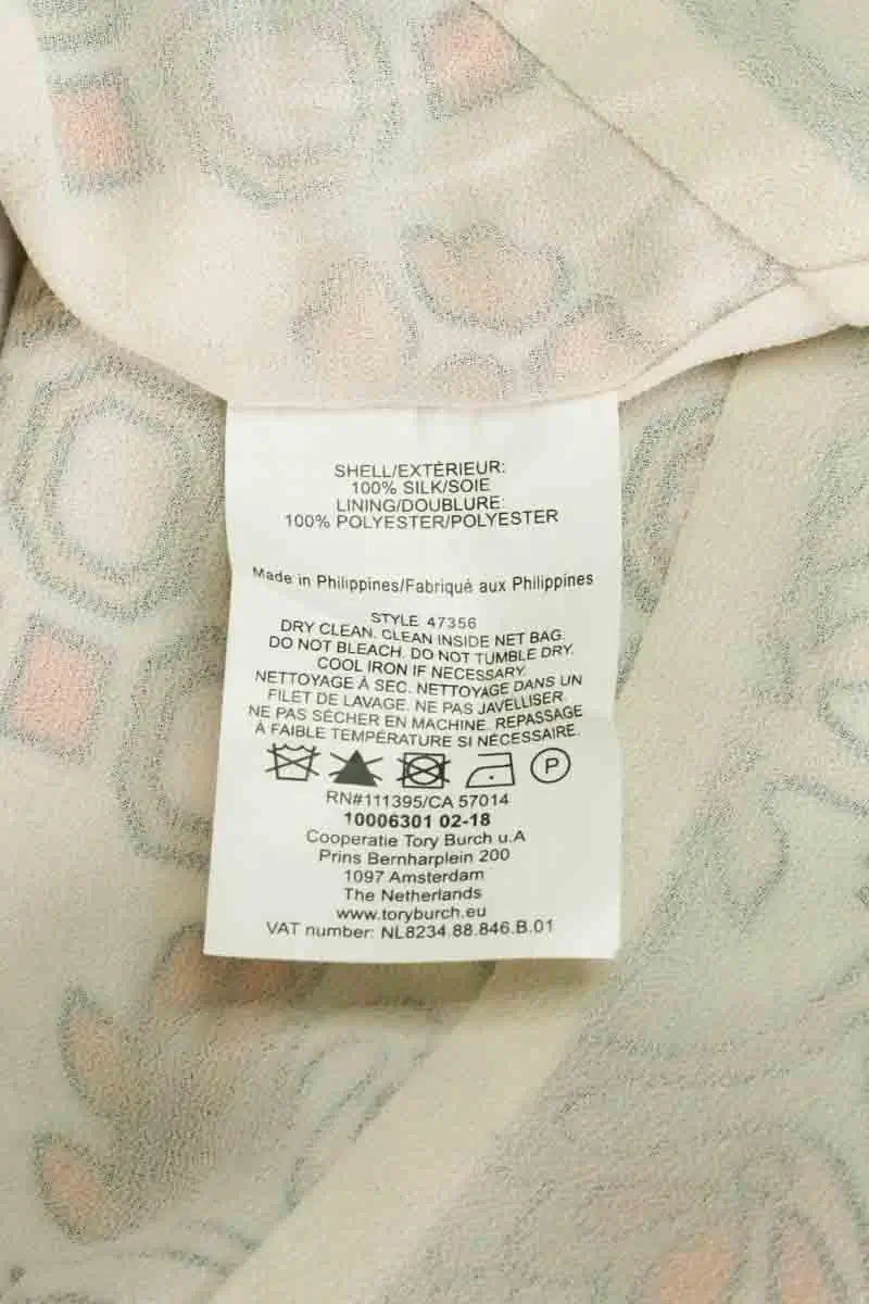 Robe Tory Burch Ecru en Soie
