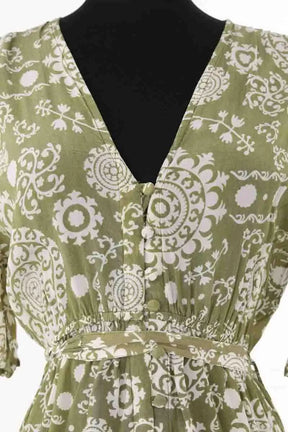 Robe Maison Hotel Vert en Viscose