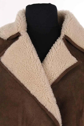 Peau Lainée Ba&Sh Marron en Cuir
