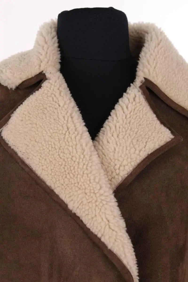 Peau Lainée Ba&Sh Marron en Cuir