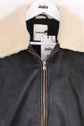Manteau Sandro Noir en Coton