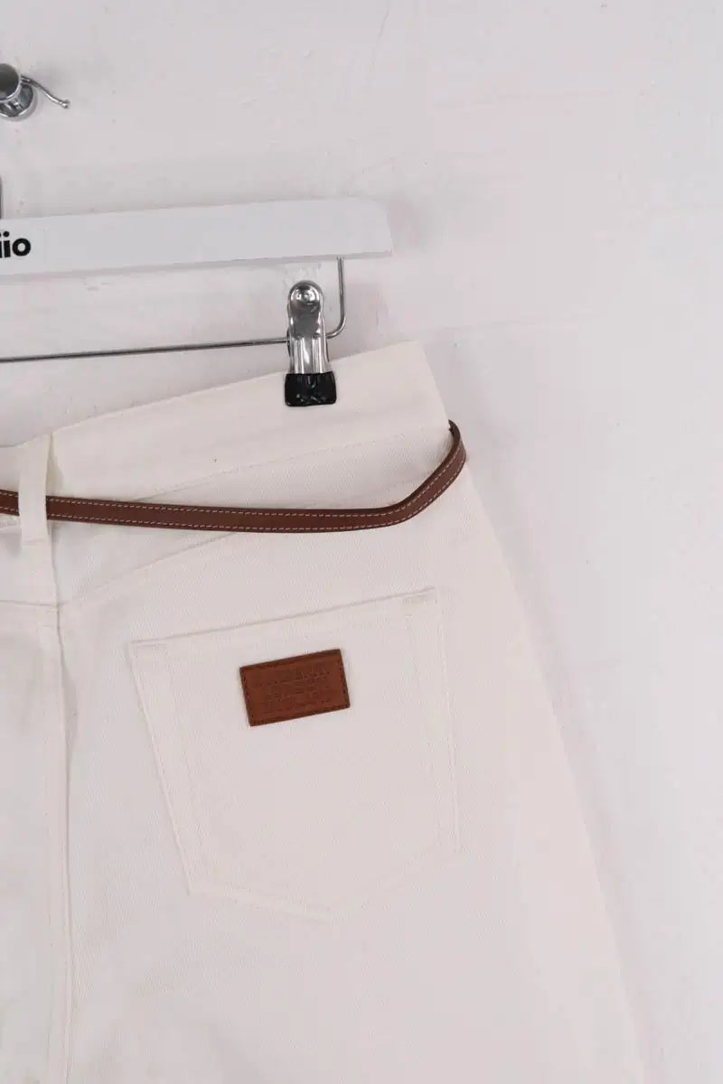 Jean slim Burberry Beige en Coton