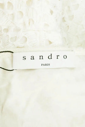 Robe Sandro Blanc en Synthétique