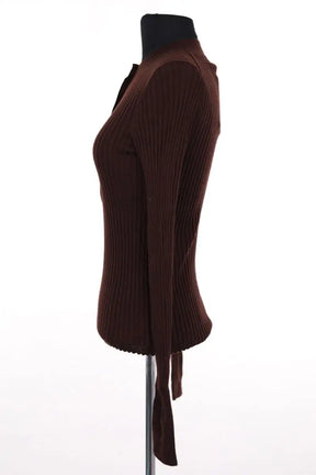 Pull Soeur Marron en Laine