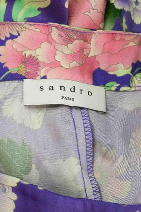 Pantalon Sandro Violet en Synthétique