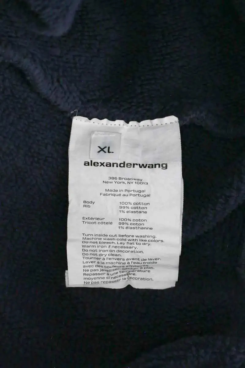 Sweatshirt Alexander Wang Gris en Coton