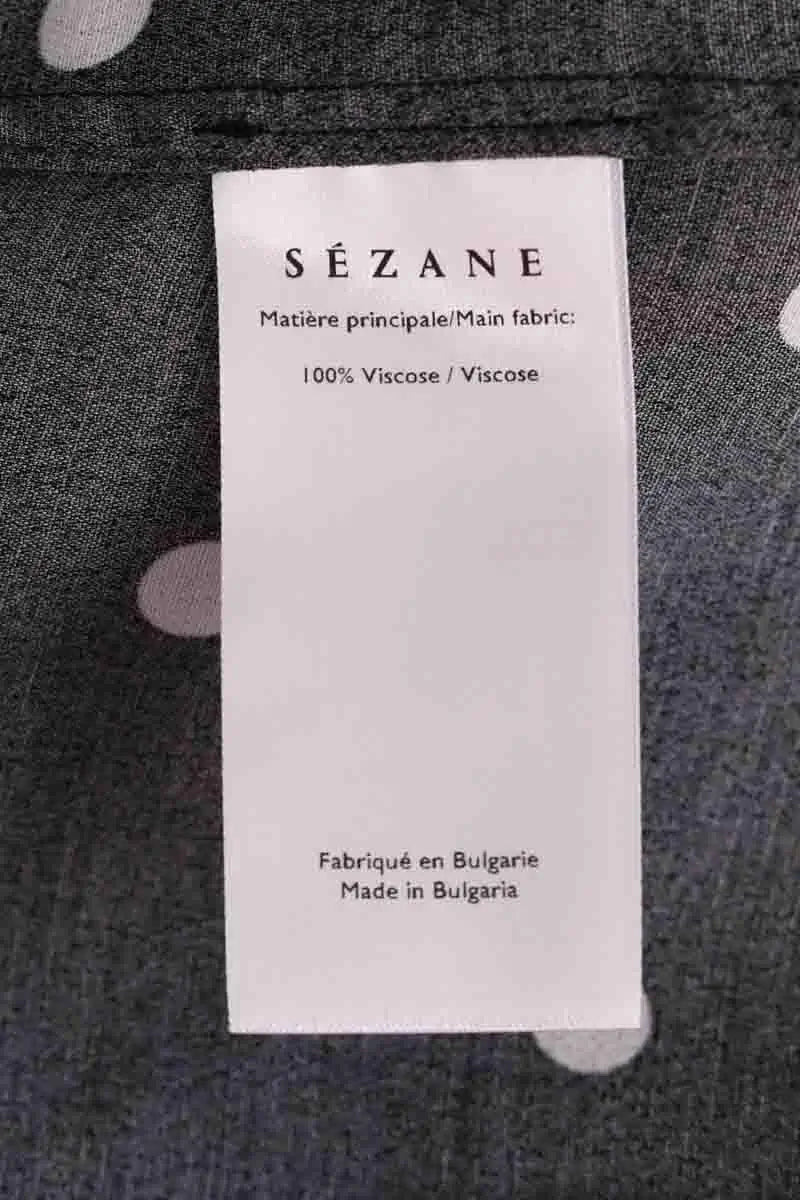 Robe Sézane Noir en Viscose