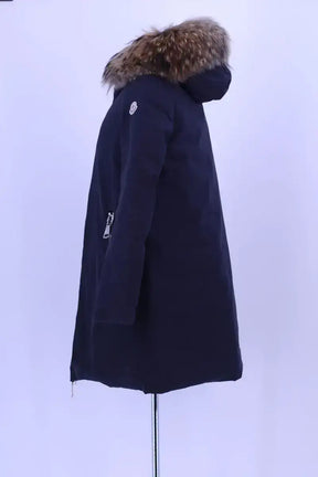 Manteau Moncler Bleu en Synthétique