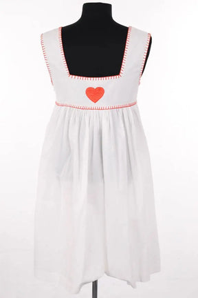 Robe brodé Manoush Blanc en Coton