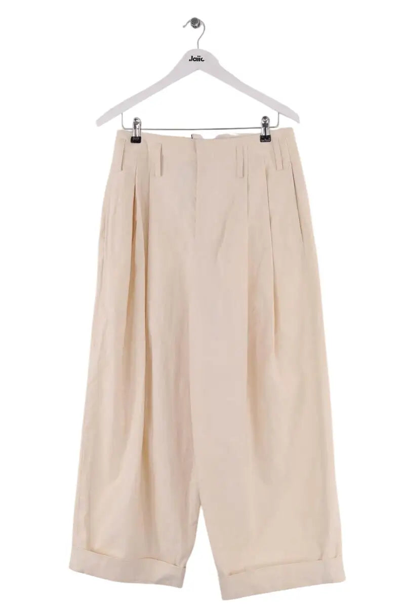 Pantalon large Kenzo Ecru en Coton, taille S - Seconde Main
