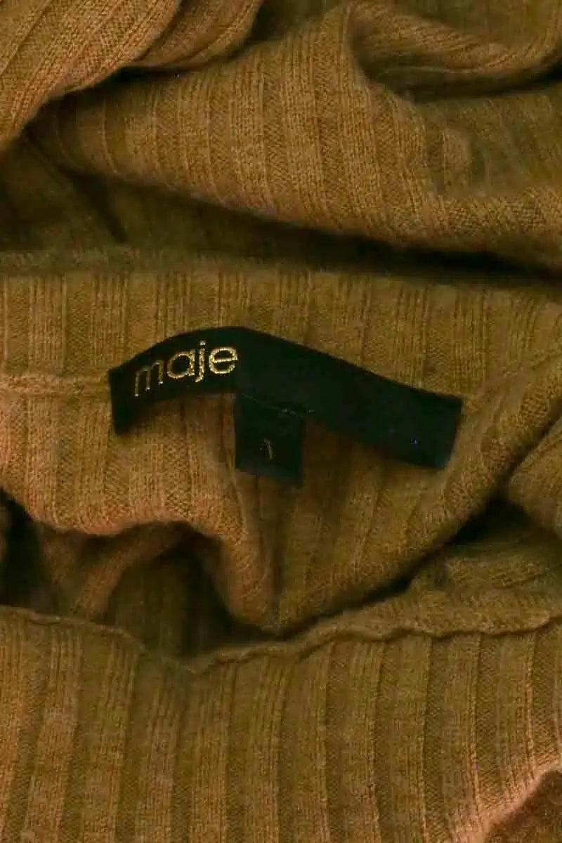 Pull Maje Marron en Synthétique