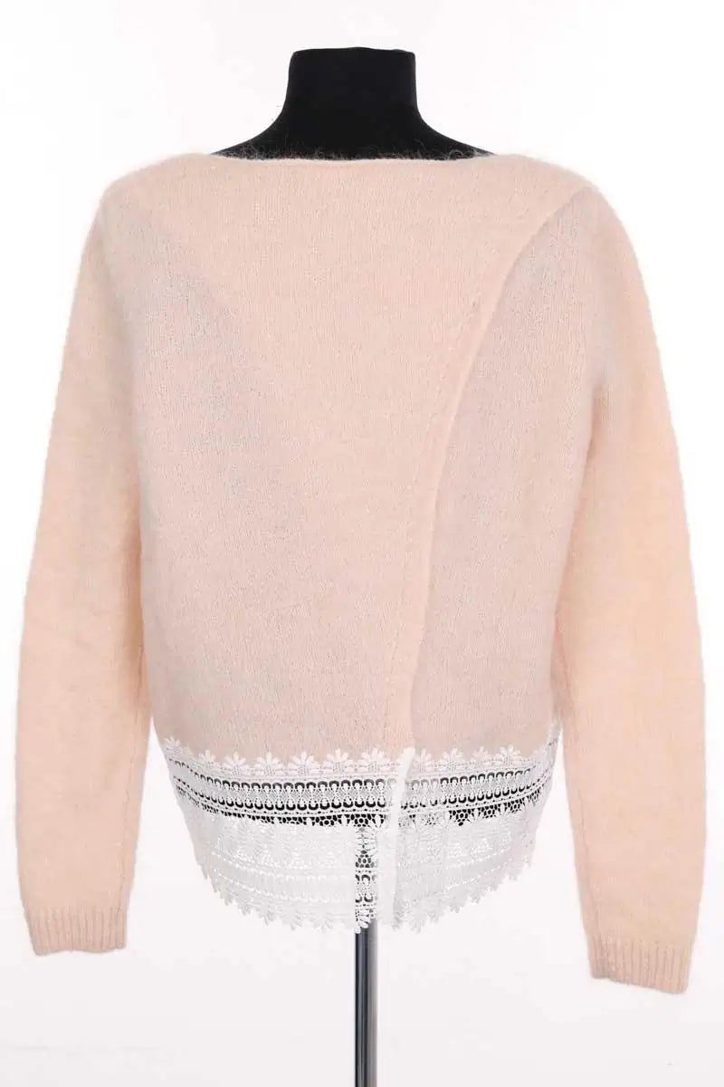 Pull Sézane Ecru en Laine