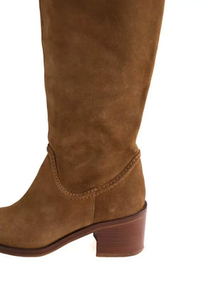 Bottes Sessun Camel en Daim