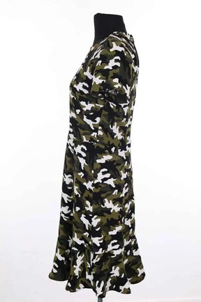 Robe Michael Kors Kaki en Synthétique