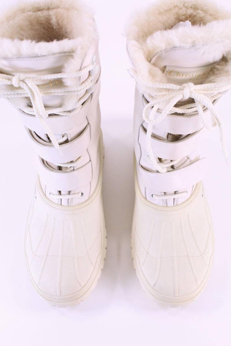 Bottes fourées Dior  Beige