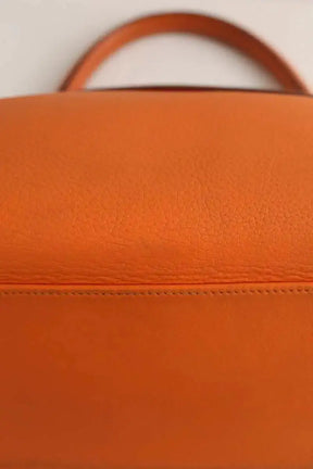 Sac porté épaule Hermès Orange en Cuir