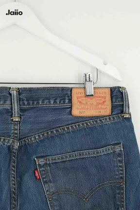Jean large Levi's 501 Bleu en Coton