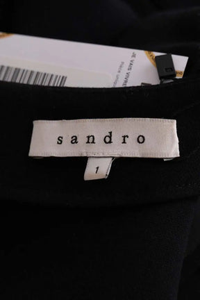 Robe Sandro Noir en Synthétique