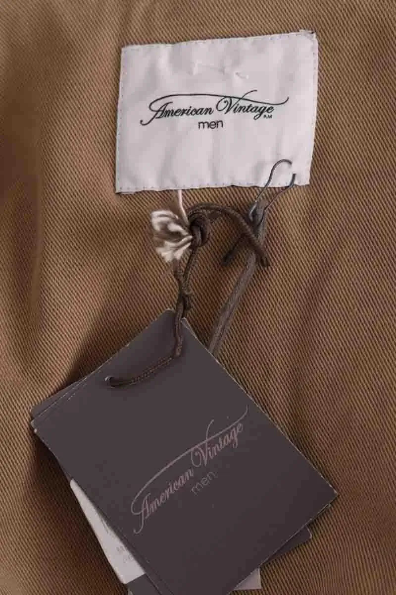 Gilet American Vintage Camel en Coton