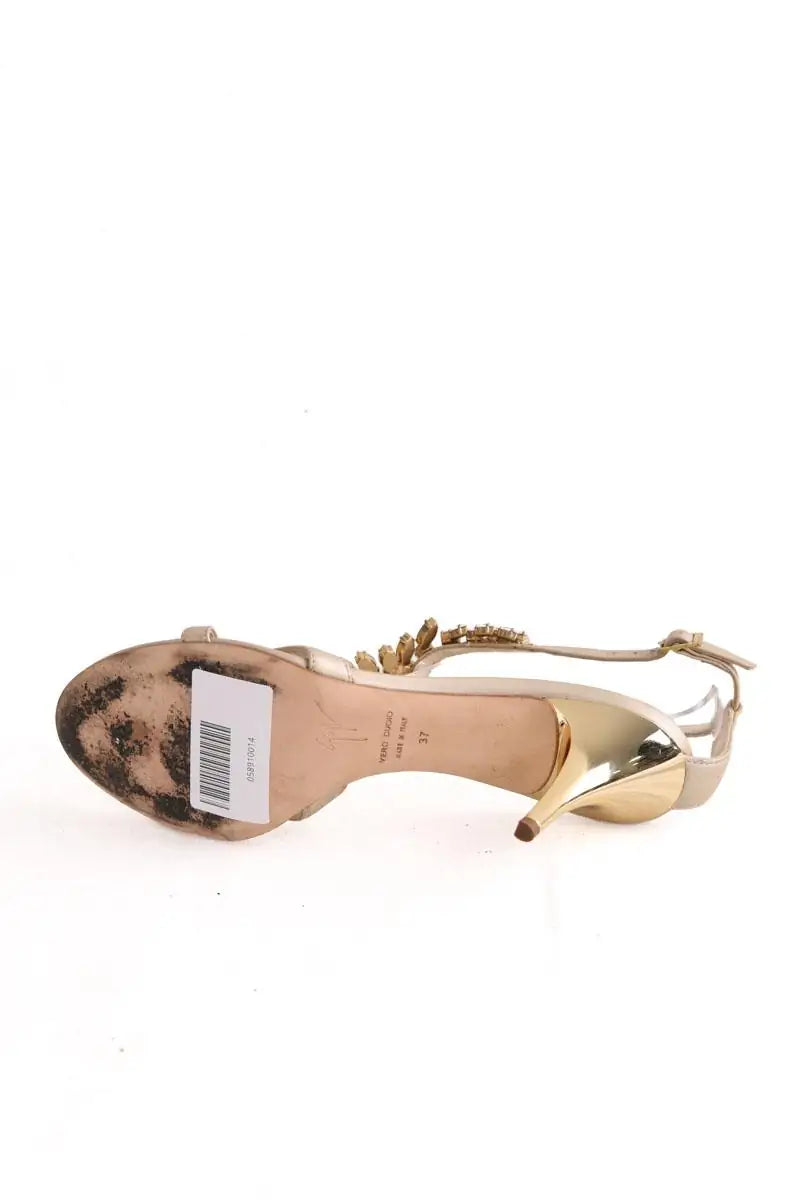 Talons Giuseppe Zanotti Ecru en Cuir