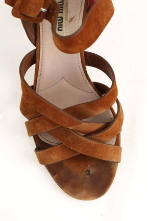Talons Miu Miu  Marron