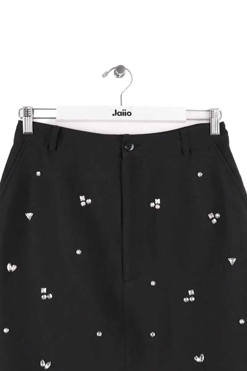 Jupe Sandro Noir en Soie