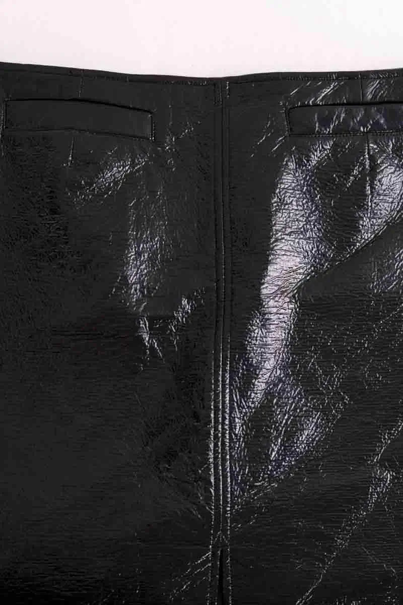 Jupe Courrèges Noir en Synthétique