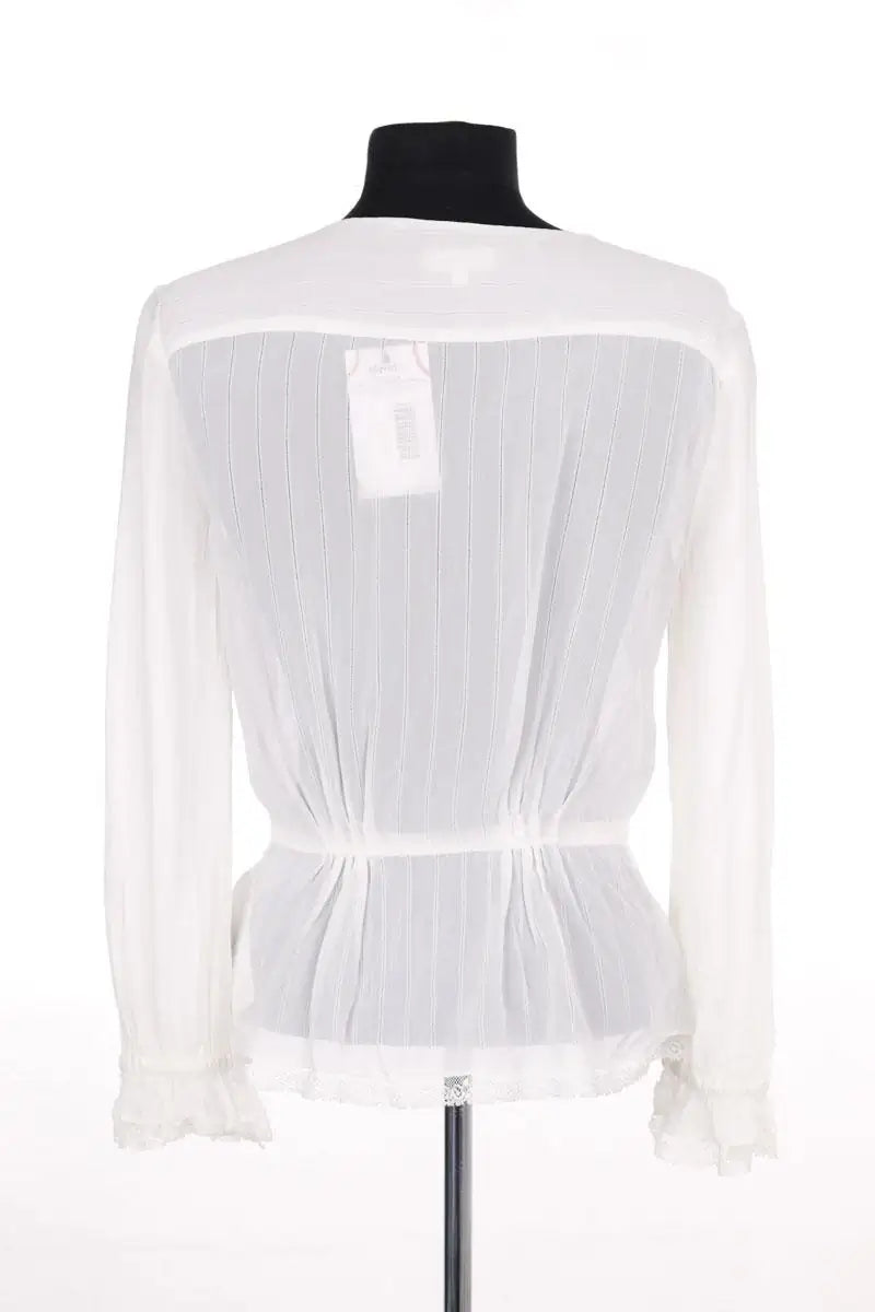 Blouse Claudie Pierlot Blanc en Viscose
