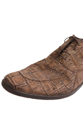 Chaussures à lacets Dolce & Gabbana Marron en Cuir