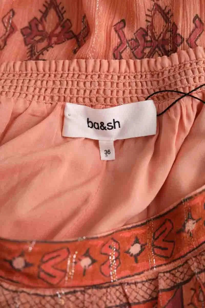Jupe Ba&Sh Rose en Viscose