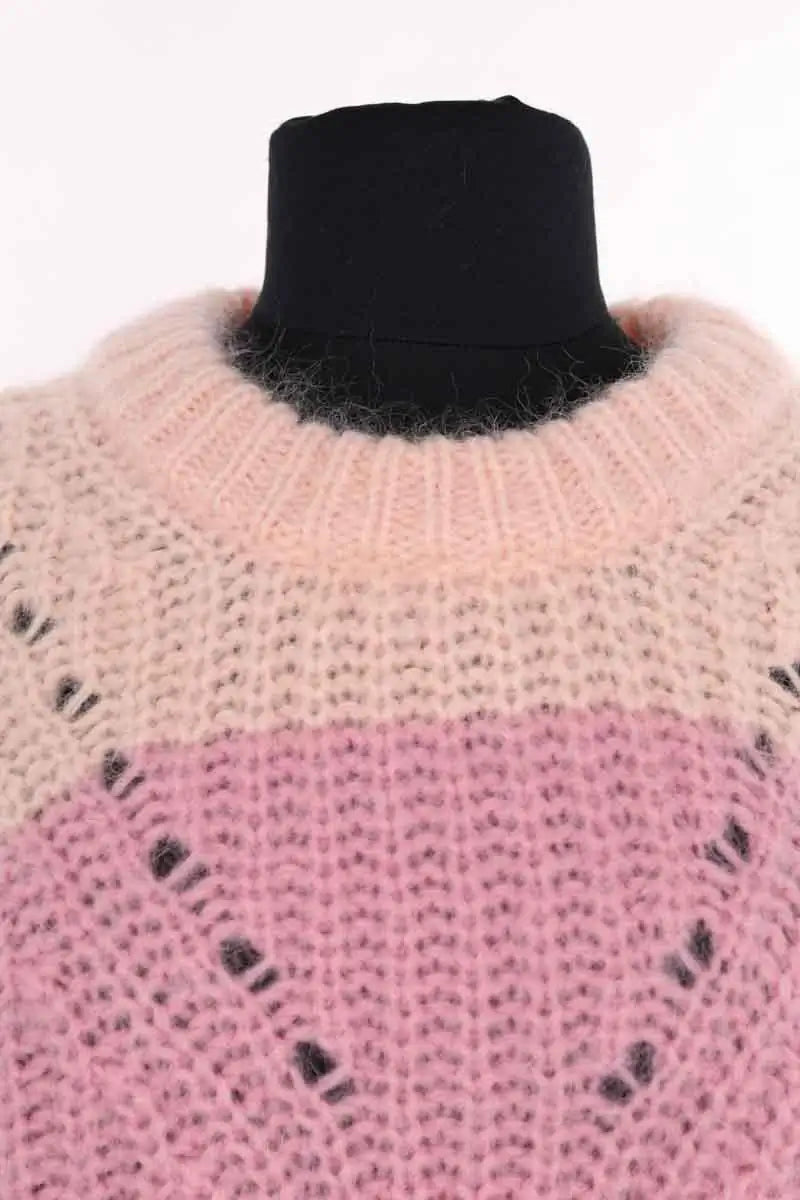 Pull Sandro Rose en Laine