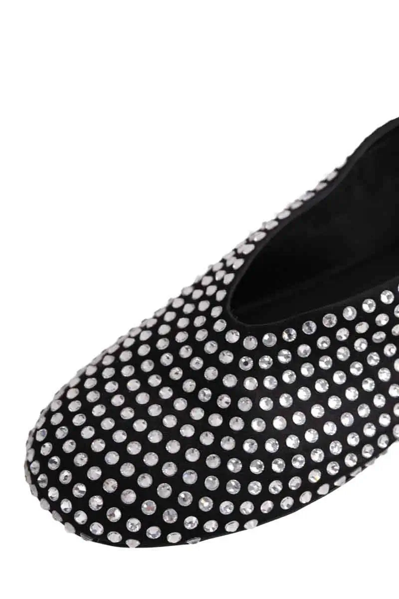 Ballerines Khaite Noir en Paillettes