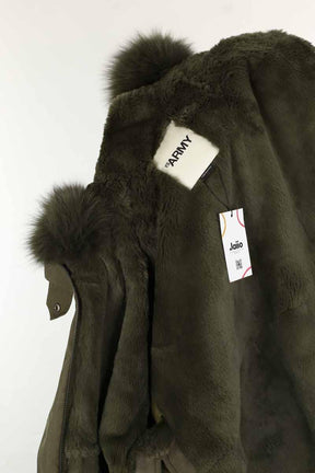 Manteau Yves Salomon  Kaki