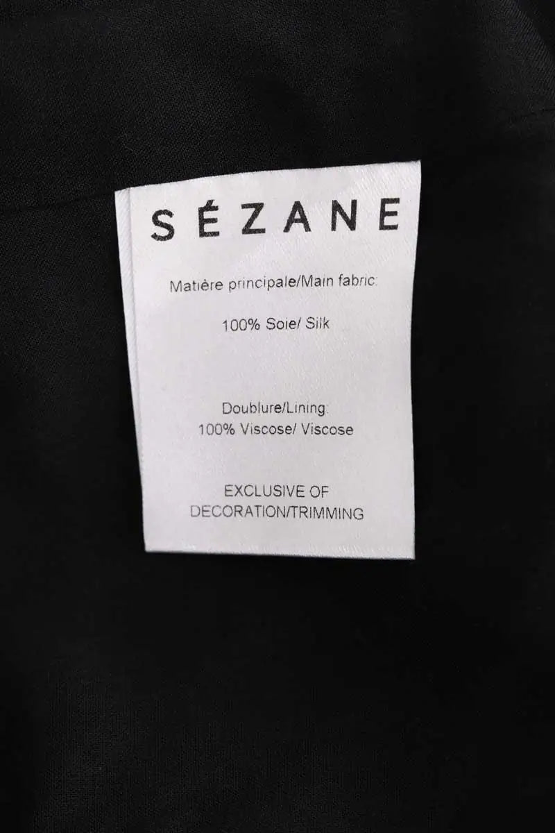 Robe Sézane Noir en Synthétique