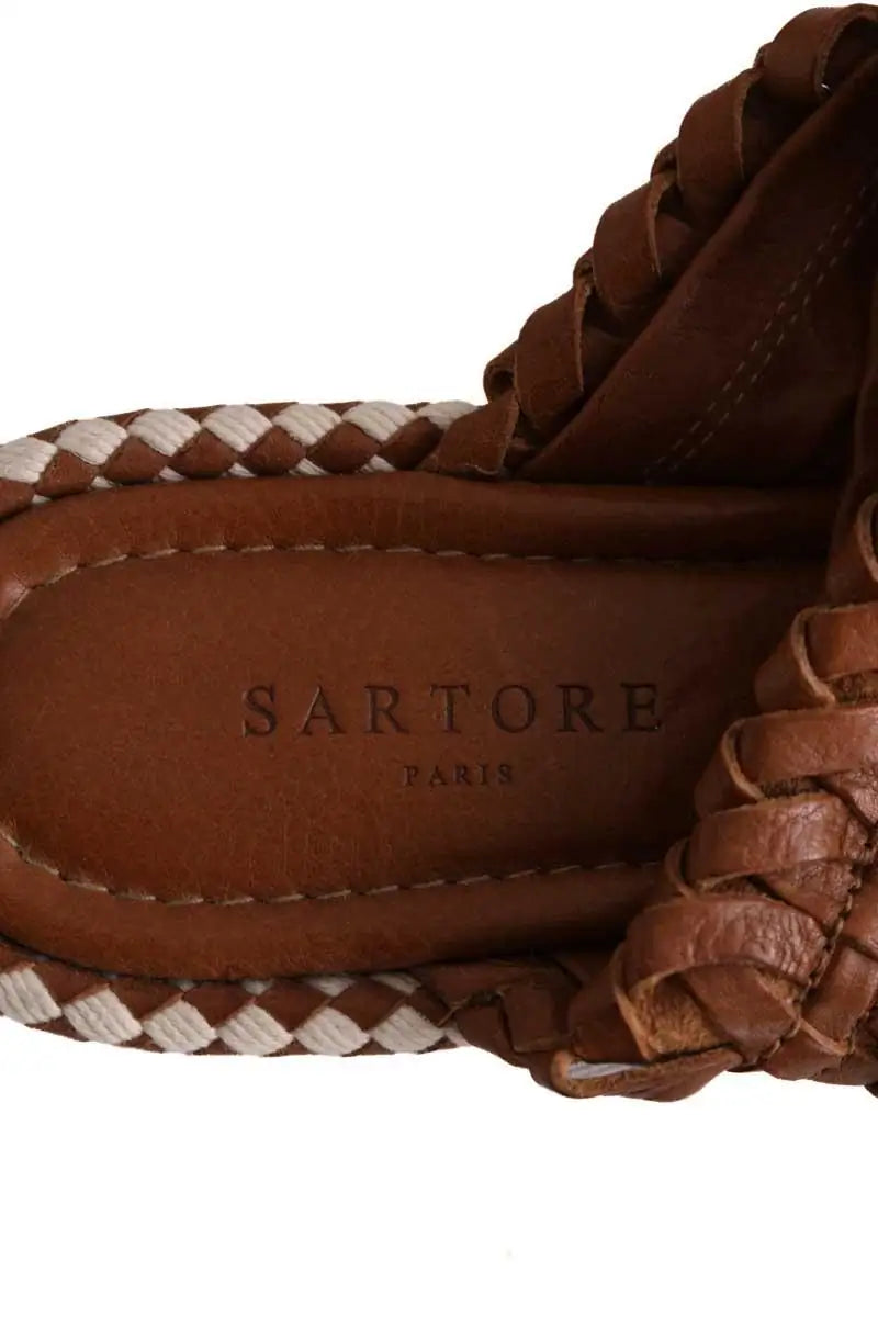 Sandales Sartore Marron en Cuir