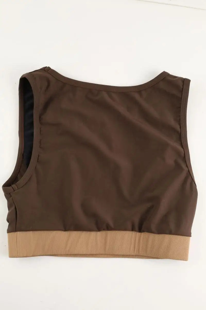 Brassière Luz Élise  Marron en Polyamide