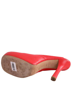 Talons Bottega Veneta Rouge en Cuir