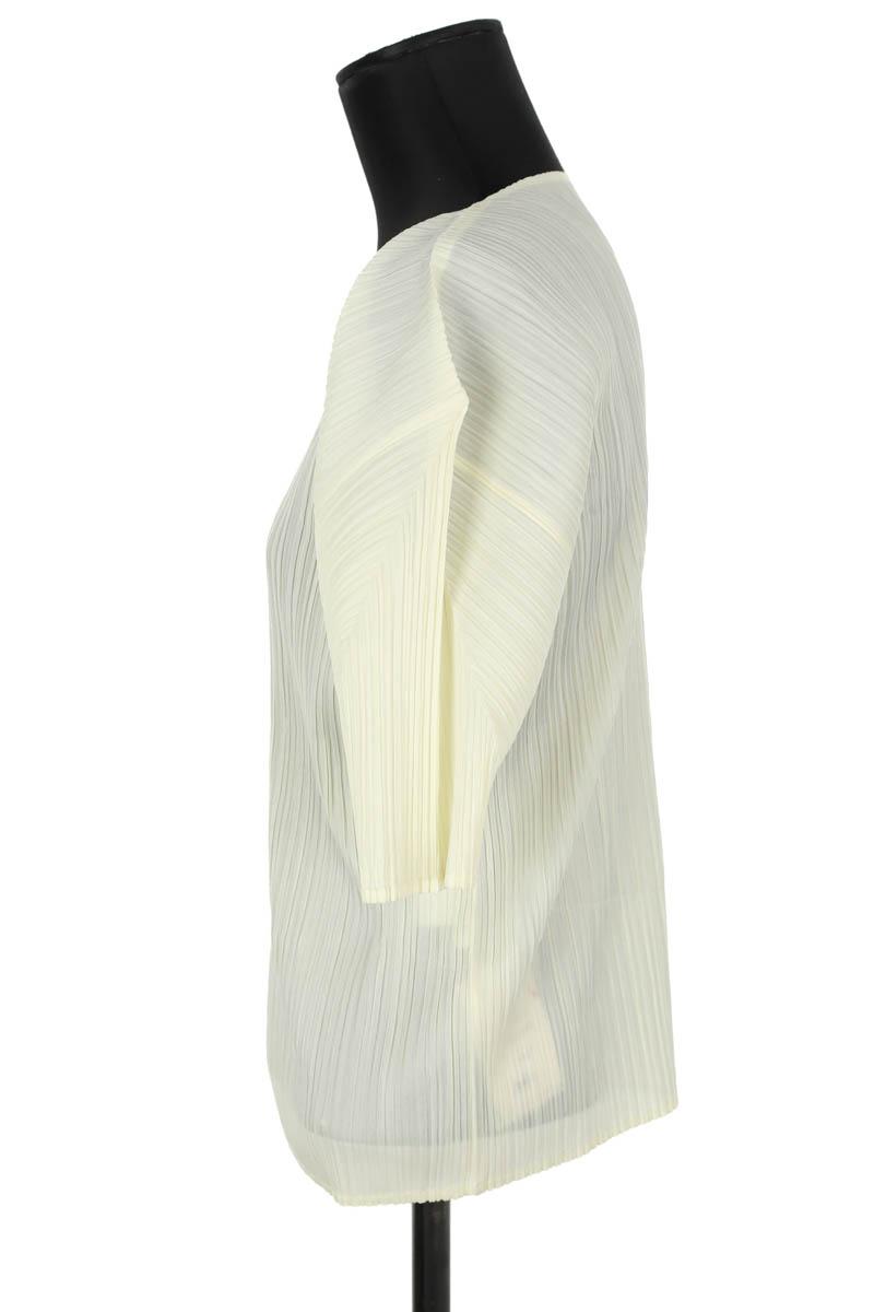 Top Pleats Please  Blanc