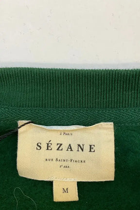Sweatshirt Sézane Vert en Coton