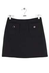 Mini jupe Prada Noir en Laine, taille S - Seconde Main