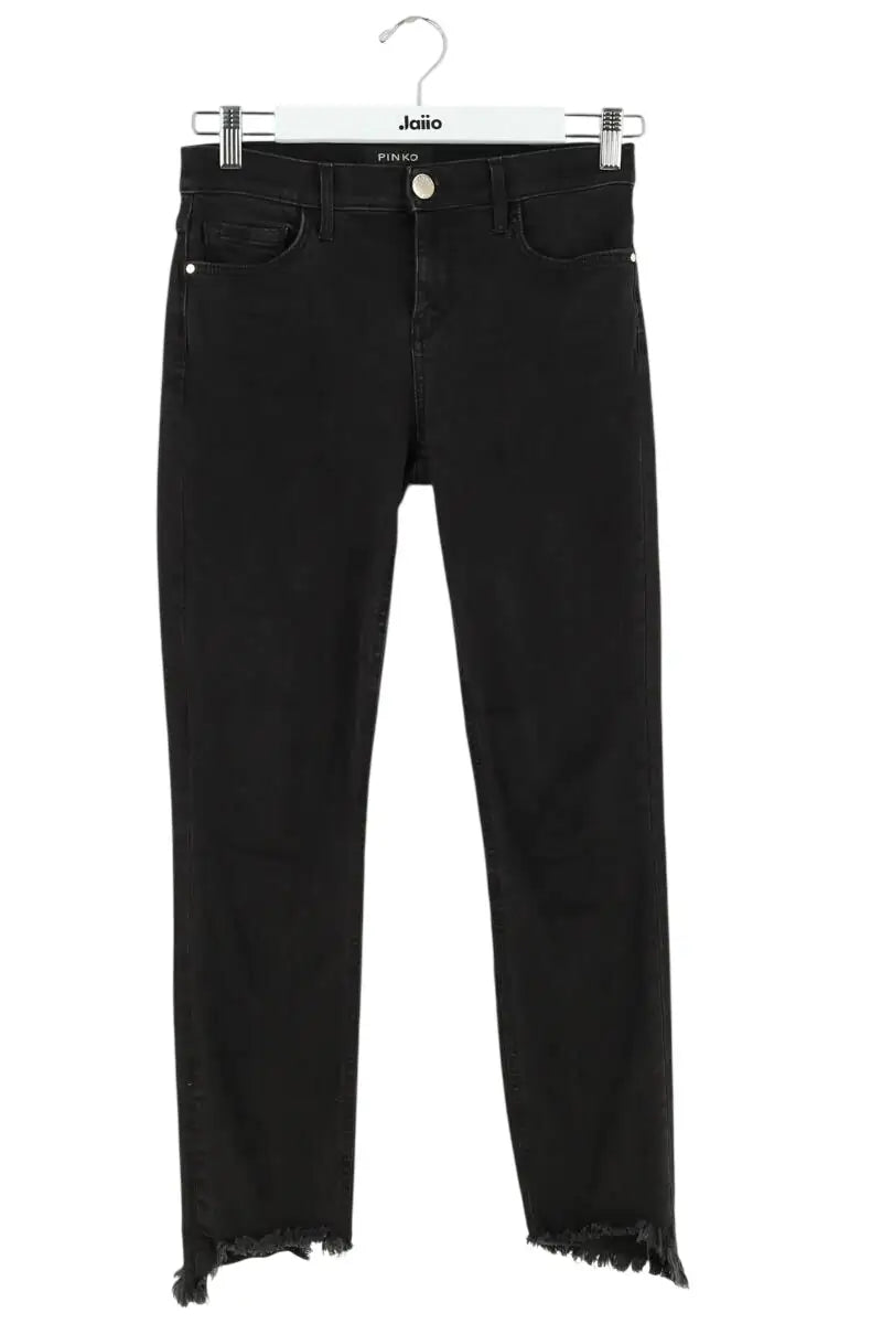 Jean slim Pinko Noir en Coton, taille S - Seconde Main