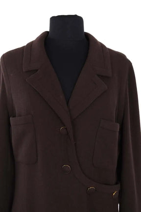 Robe Chanel Marron en Laine
