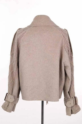 Manteau Notshy Beige en Laine