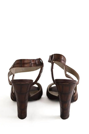Talons Max Mara Marron en Cuir