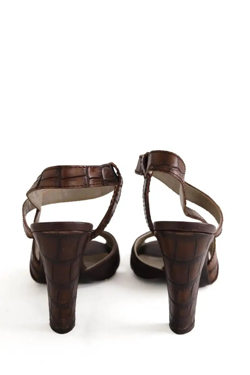 Talons Max Mara Marron en Cuir