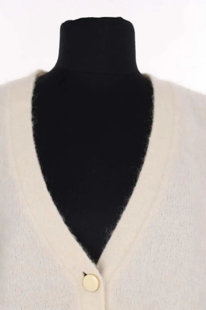 Cardigan Sézane Ecru en Synthétique