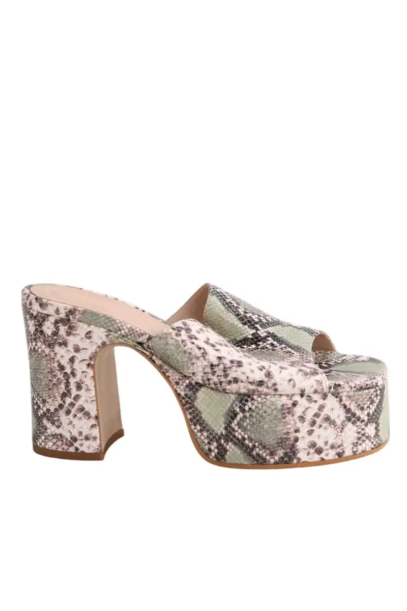 Mules Free Lance Beige en Cuir, taille 35 - Seconde Main