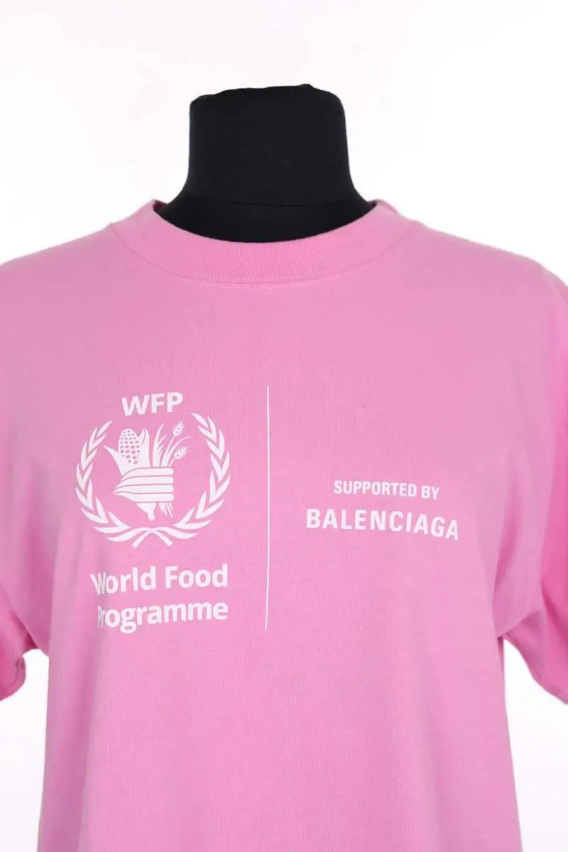 T-shirt Balenciaga Rose en Coton