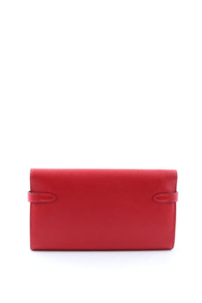 Portefeuille Hermès Kelly Rouge